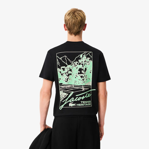 LACSOTE Printed Jersey T-Shirt Mens Apparel